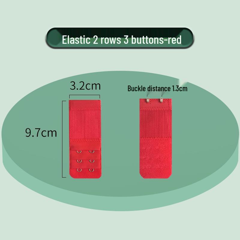 Elastic Bra Extender with Stainless Steel Hooks - Universal Full-Size Bra Back Closure