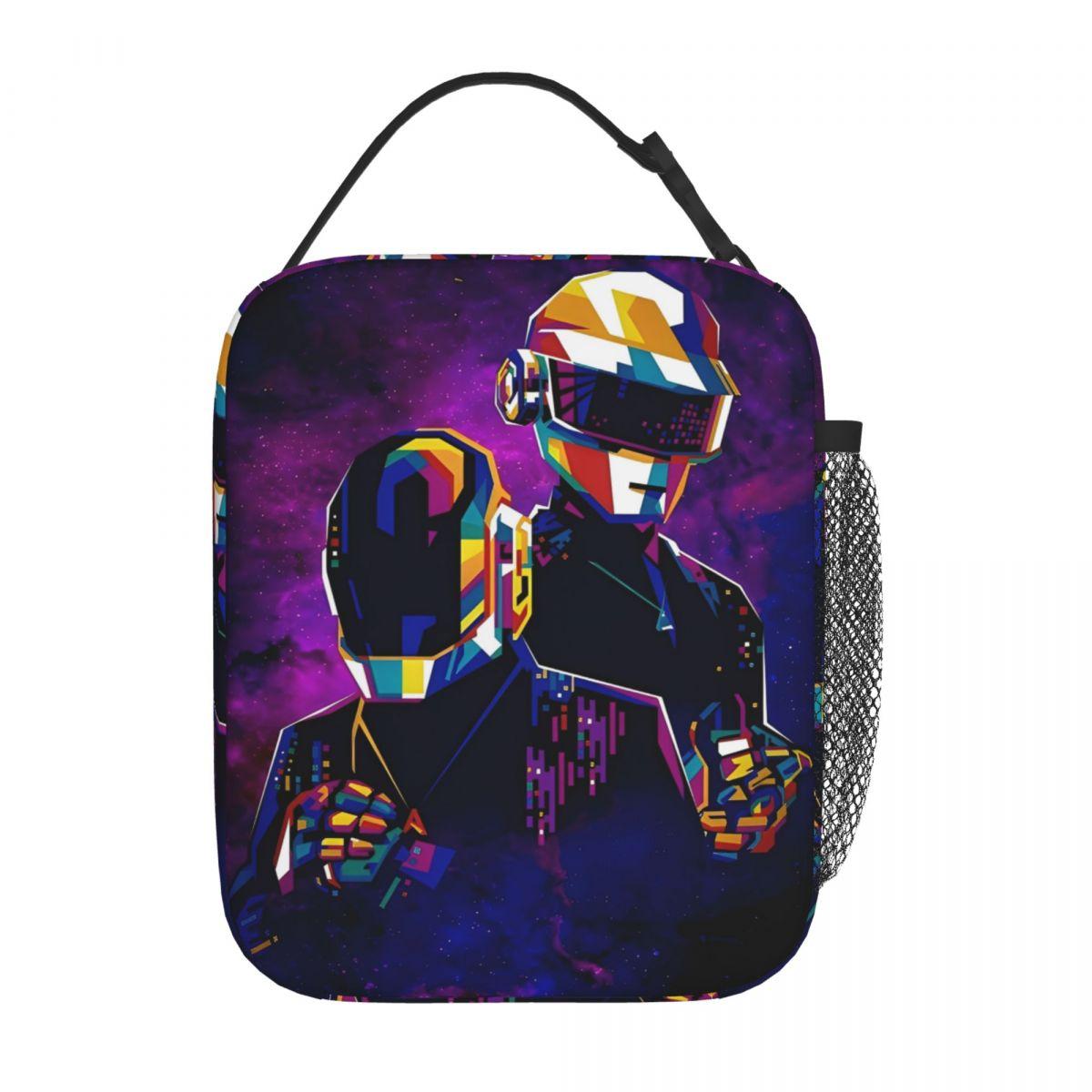 Daft Punk Lunchtas Draagbare Geïsoleerde Lunchbox Strand Grafisch Ontwerp Koeltas Leuke Oxford Thermische Tote Handtassen One Size