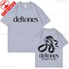 Deftones Band Metal Alternativo Stampa Grafica Serpente T-shirt Unisex Stile Vintage Oversize Streetwear Concerto Tour