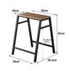 Yamazaki Jitsugyo Stool H45 Black W36 X X H45cm Tower Stackable Chair No Assembly Required 1470 [Completed Product] D36.3