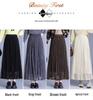 Winter 2025 Reversible Mesh Pleated Skirt with Elastic Waist