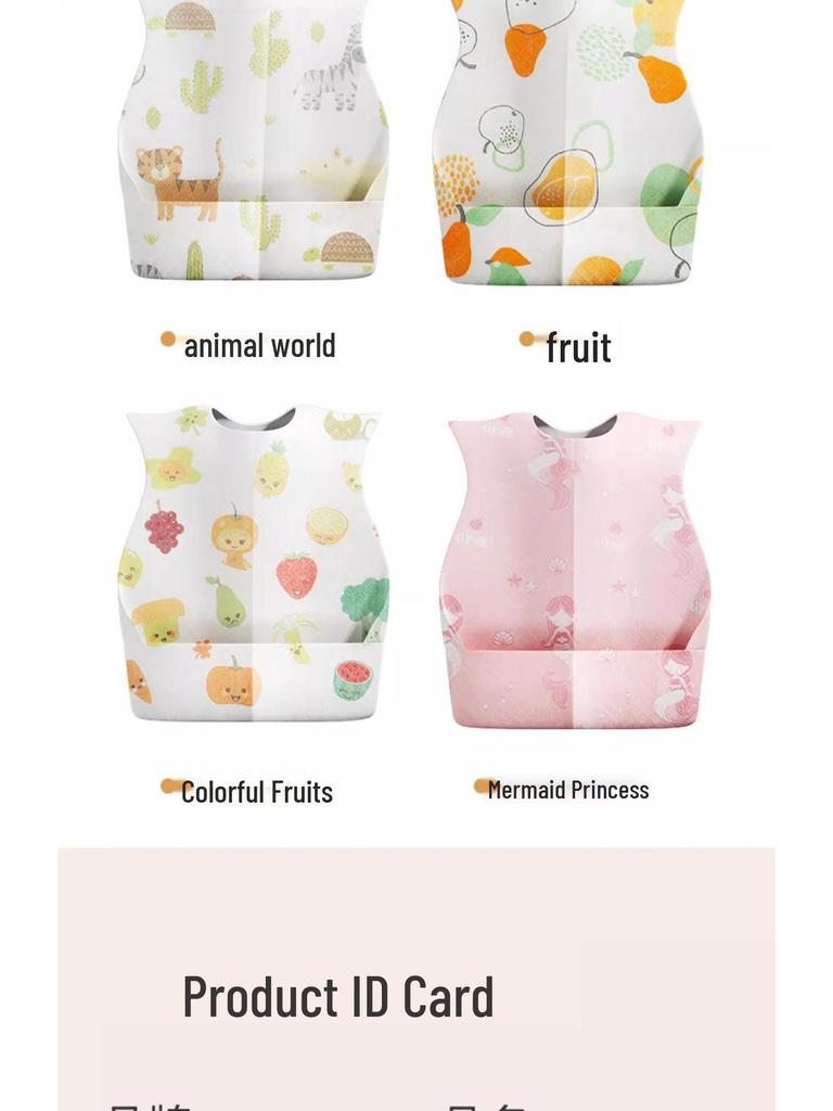 Waterproof Infant Disposable Baby Bibs - Anti-Spill and Anti-Dirty Food Towels