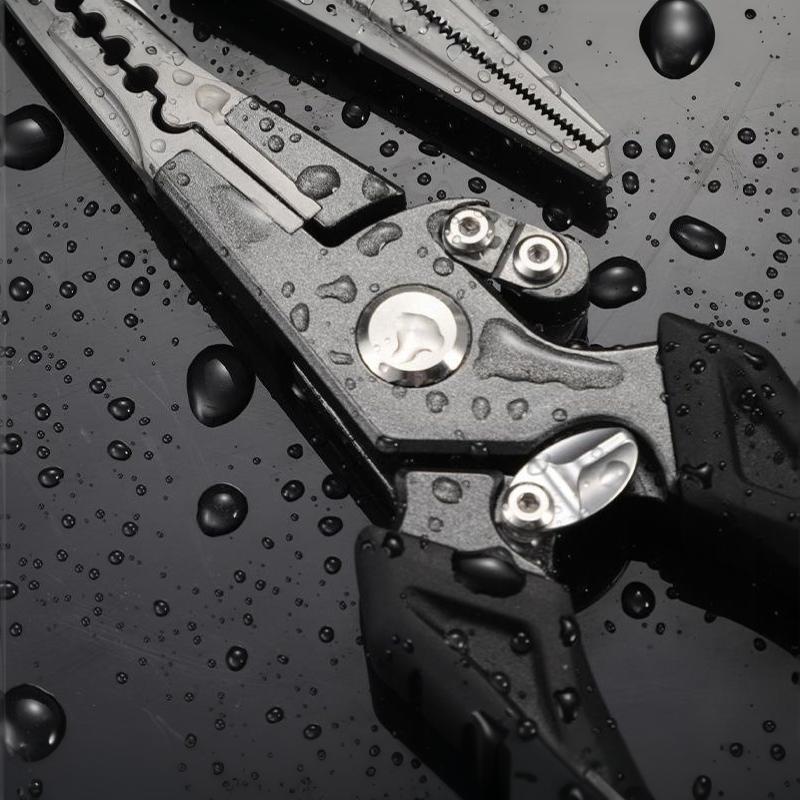 Lure Pliers Multi-Purpose Hook Remover Self-Locking Design Braid Line Cutter for Sea Boat Shore Fishing Use
