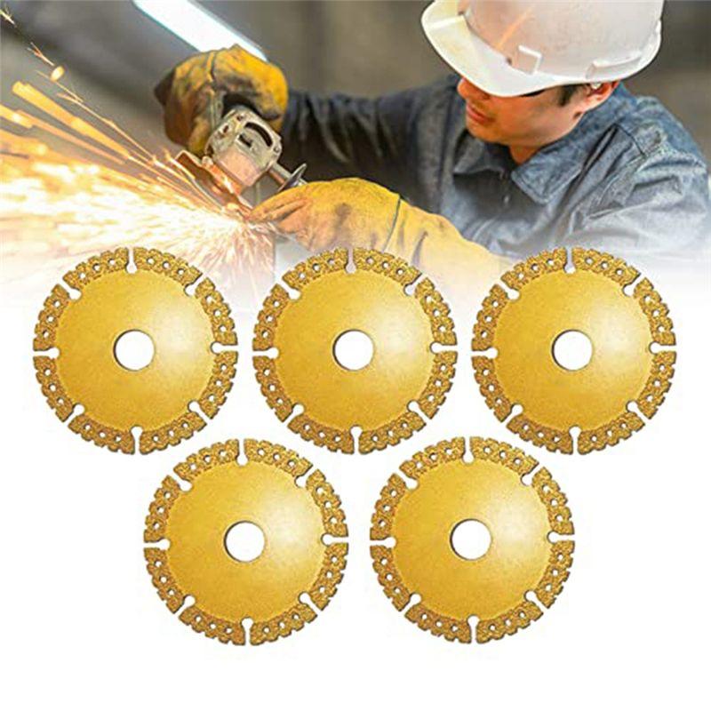AEE2-5Piece Indestructible Disc For Grinder Angle Grinder Cutting Disc Indestructible Disc 2.0 For Smoothly Cutting,Chamfering G