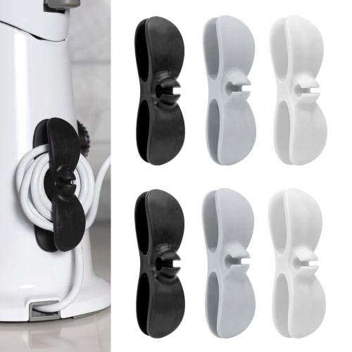 Mxclimate Appliance Cord Holders, 6-Pack Silicone Kitchen Appliance Wire Winders, Power Cord Storage, Cable Holders for Coffee Machines, Pressure Cook