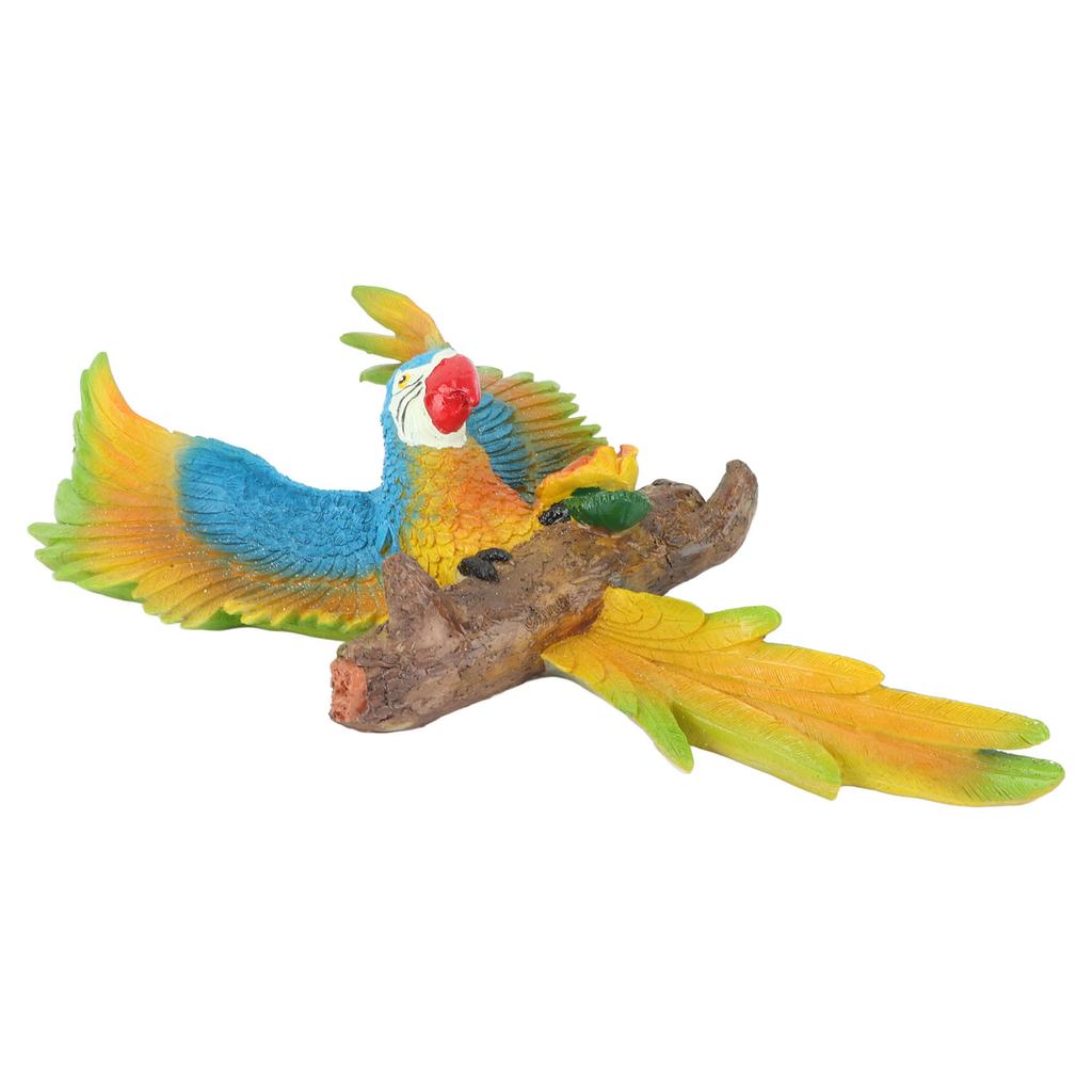 Outdoor Hanging Parrot Decor Resin Sculptures Parrot Statues Durable Parrot Sculptures Ornament for
