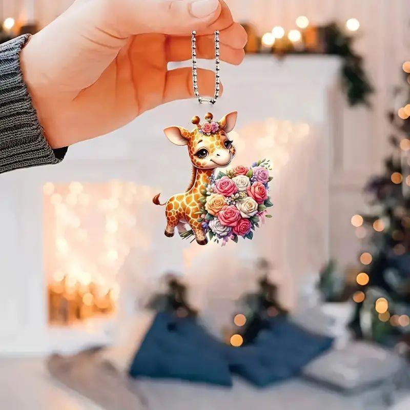 Acrylic Fashionable Mini Dragon Pendant For Car Rearview Charm Mirror