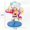 Vibrant Luffy Anime Statue In Sitting Pose Perfect For Serious Collectors And Fans