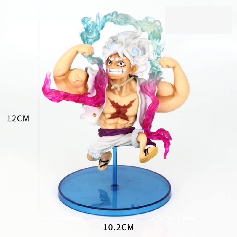 Vibrant Luffy Anime Statue In Sitting Pose Perfect For Serious Collectors And Fans