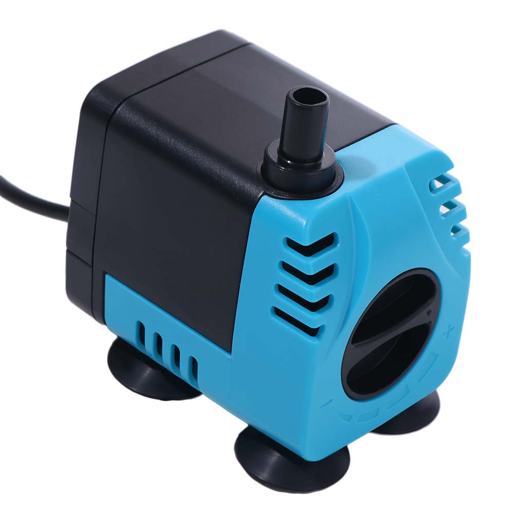 8W Aquarium Submersible Pump Adjustable Flow Off Water Power Outage Water Circulation Pump Silent with Suction Cup