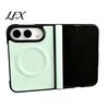 Wireless Charging Compatible Case Magnetic for IPhone 18, Faux Leather Phone Cover with Hinge Soft Hard Hybrid Protection, Full Body Shockproof