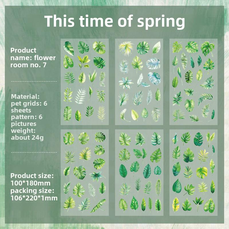 

Набір наклейок із ретро-квіткою Yuezhen — декор для дитячого зошита