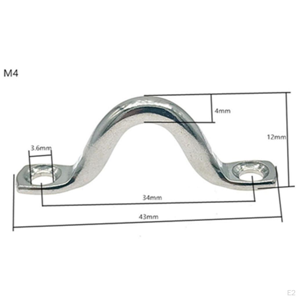 Durable Stainless Steel Boat Deck Loop for Secure Kayak Canoe Rigging