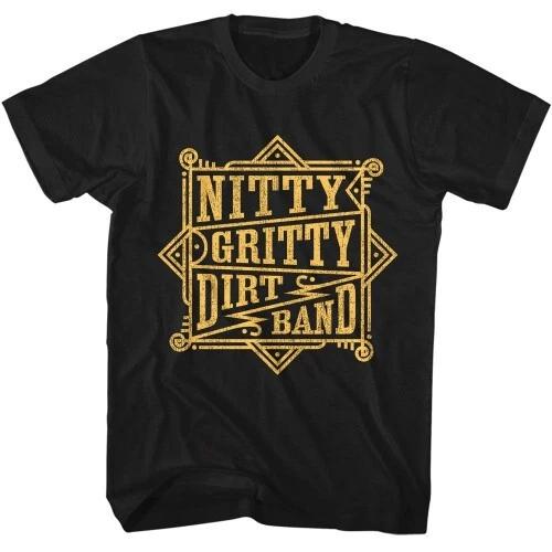 Nitty Gritty Dirt Band Borders Black T-Shirt, Nitty Gritty Dirt Shirt 3XL