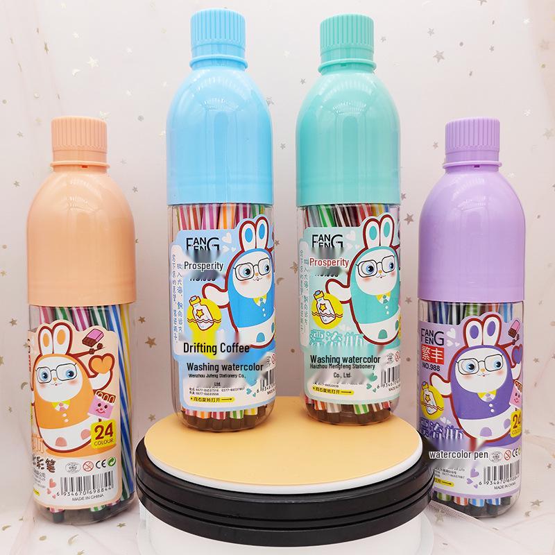 Pennarelli ad Acquerello Lavabili per Bambini: Set di Materiali Artistici per Scarabocchiare e Dipingere