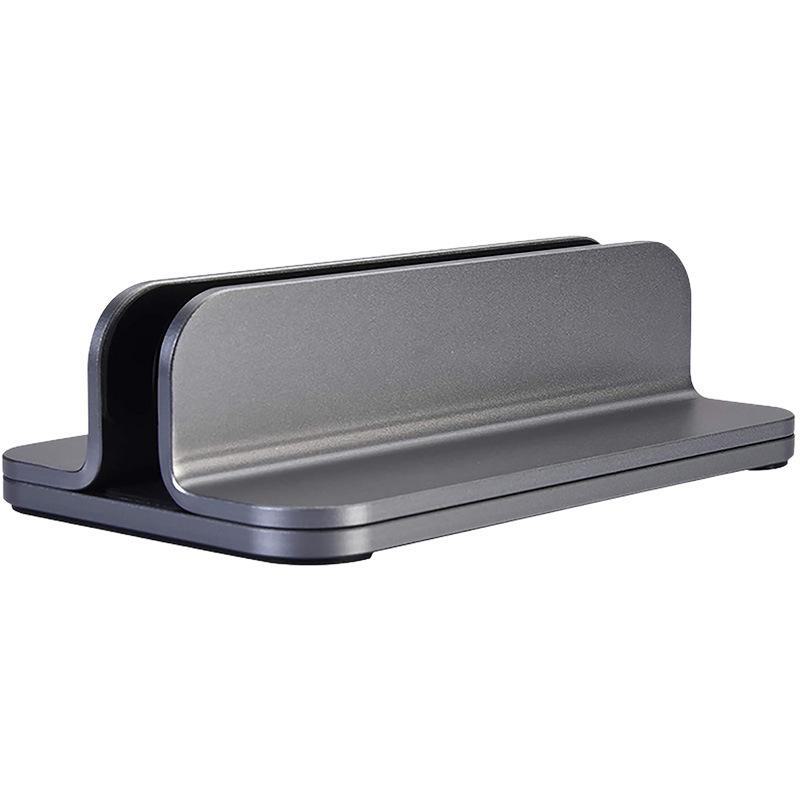 3-in-1 Aluminum Vertical Stand for Laptop, Tablet, and Phone Storage