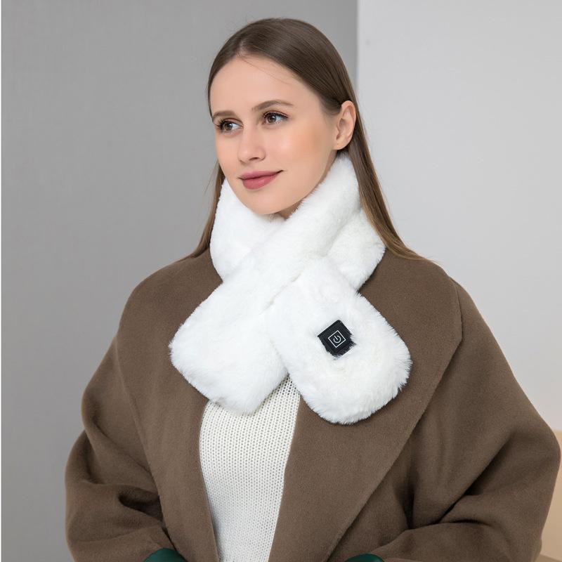 Winter Heating Scarf For Women Men Temperature Scarf 3 Gears Adjustable USB Charging Heat Control Neck Warmer Washed Directly
