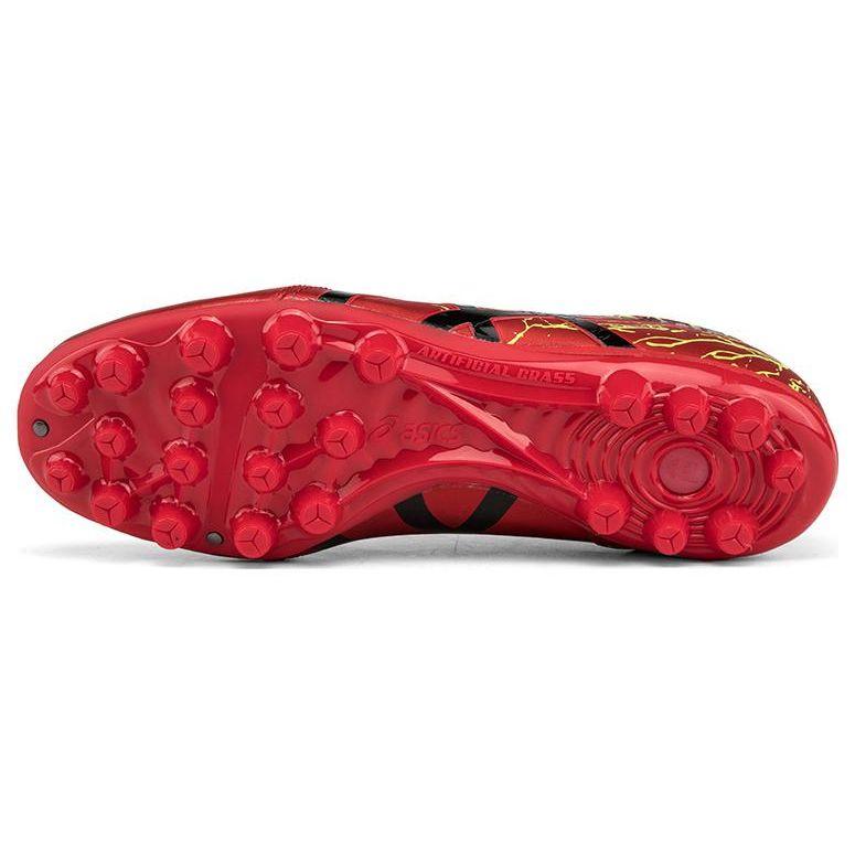 Asics Ds Light Round Toe Lace-Up Ag (Rubber Short Studs) Synthetic Leather Soccer Shoes Men Soccer Shoes Red 1103A032-600