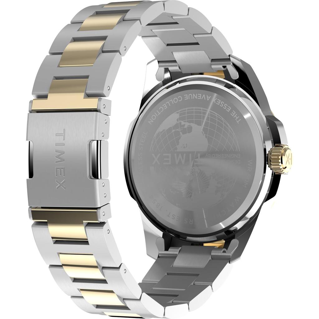 TIMEX Essex Quartz 5 ATM Water Mineral Black TW2Y35300 Men's Watch, Movement, Resistance, Glass, Dial, [Authentic]