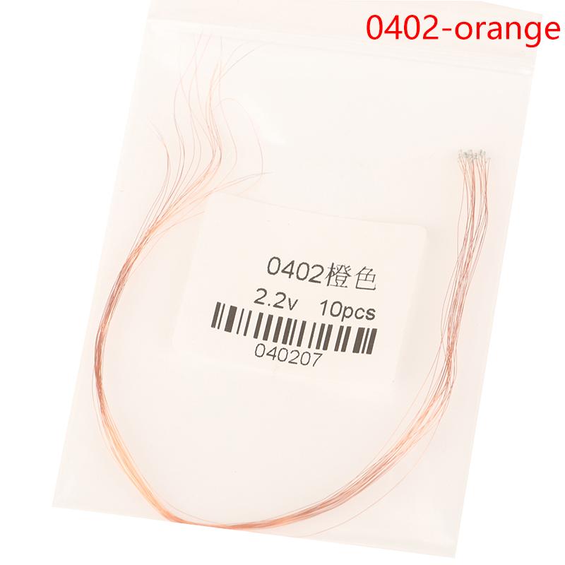 10 Teile/los 0402 0603 SMD Lampe Verdrahtete Micro Led Pre-Gelötet Micro Litz Verdrahtete Chip 20Cm 3V Eisenbahn modell Szenen