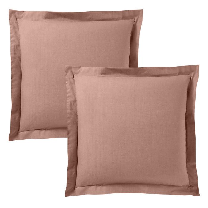 Parure de draps 4 pièces "Premium" pour lit 140 x 190 cm Vieux Rose