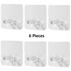 6 Pcs Power Plug Holder Wall Mounted Organizer for Charger, Toothbrush Holder Adhesive Wall Plug Hooks for Kitchen Bedroom