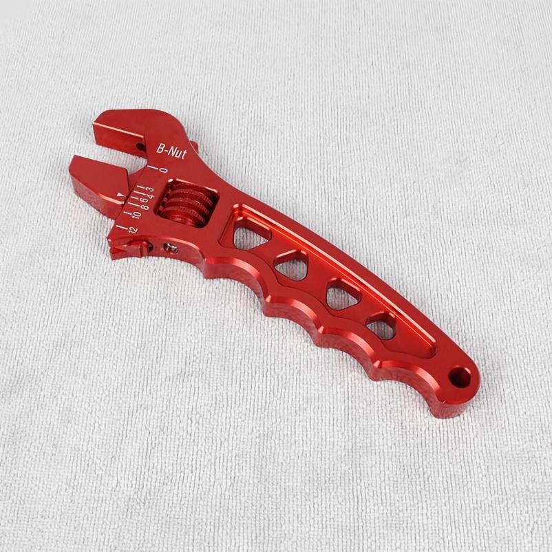 New Lightweight Aluminum Spanner 3AN-12AN Adjustable Spanner Wrench красный