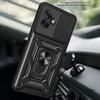 Kryt pro Motorola Moto G55 Pouzdro Armor Posuvná Ochrana Objektivu Fotoaparátu Zadní Kryt pro Motorola G55 5G Prstenový Stojan Nárazuvzdorné Funda