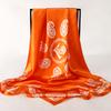 2025 Hip Hop Hijab Scarf Women Print Neckerchief Foulard Square Satin Silk Scarves Shawls And Wraps Lady Pashmina Bandana 2025