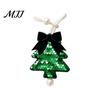 Versatile Decorative Binding Rope Sequined Tree Curtain Tieback, Sparkling Christmas Holder with Gift Wrapping Bows Bow, Drapery Holdback for Holiday