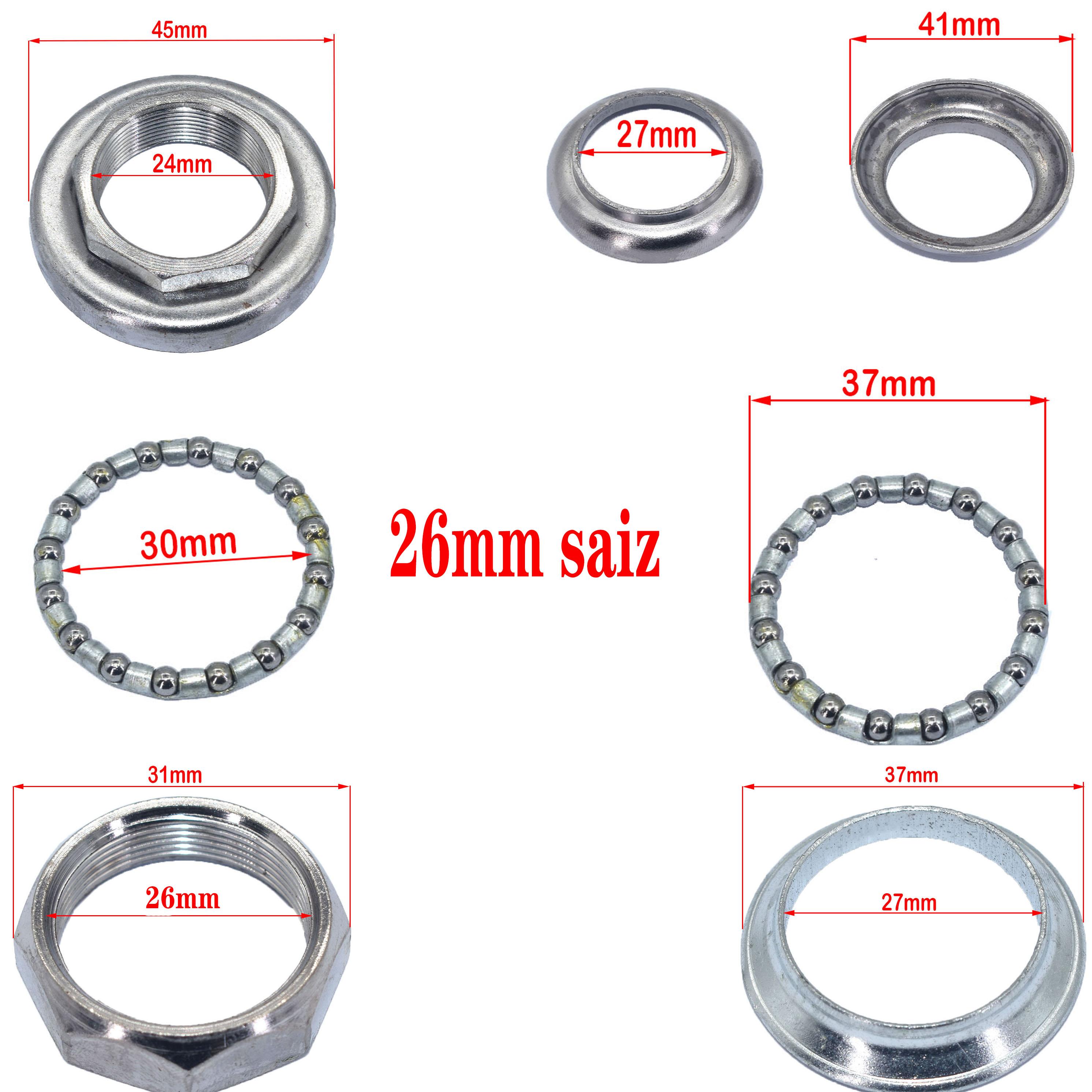 26mm 28mm 32mm Motorcycle steering bearing kit Head Stem Steering Rod Bearings Coolster For CRF50 50cc-125cc Dirt Pit Bike