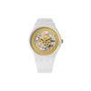 New Gent Series Quartz Movement White Circus Unisex Watch 41Mm Gold Dial Biobased Material Case Silicone Strap Unisex Watches SO29W107
