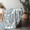 Bohemian Floral Embroidery Cotton Throw Blanket Bed Sofa Cover Decorative Cushion Soft Warm Throw Blanket