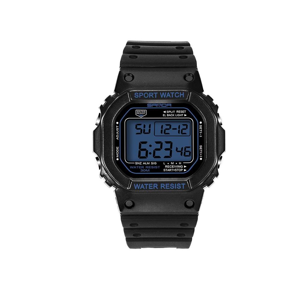 Sanda Multifunktionale Wasserdichte Leuchtende Sportuhr für Männer und Frauen - Modische Elektronische Studentenarmbanduhr