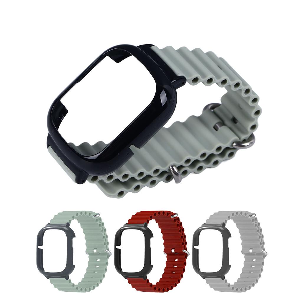 Watch Band Watch Adjustable Wristband Watch Silicone Strap with Built in PC Case Fashionable Adjustable Wristband for Honor 4