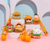 Anime Crayon Shin-Chan Cartoon Hamburg Keychain Shin Chan Ade, Shiro Durable Backpack Car Keys Chain Bag Decoration Gifts