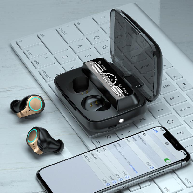 Nytt trådlöst Bluetooth-headset TWS Aperture Breathing Light 5.1LED-nummer visar Touch Bra ljudkvalitet