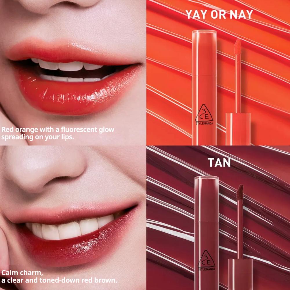 3ce Lazy Pop Lip Stain Long-Wear Water-Fit Lip Tint 4.5g