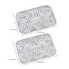 Keychain and Jewelry Crafting Molds Sturdy Silicone Pendant Molds for Epoxy Resin Shaker Charm and DIY Decorations