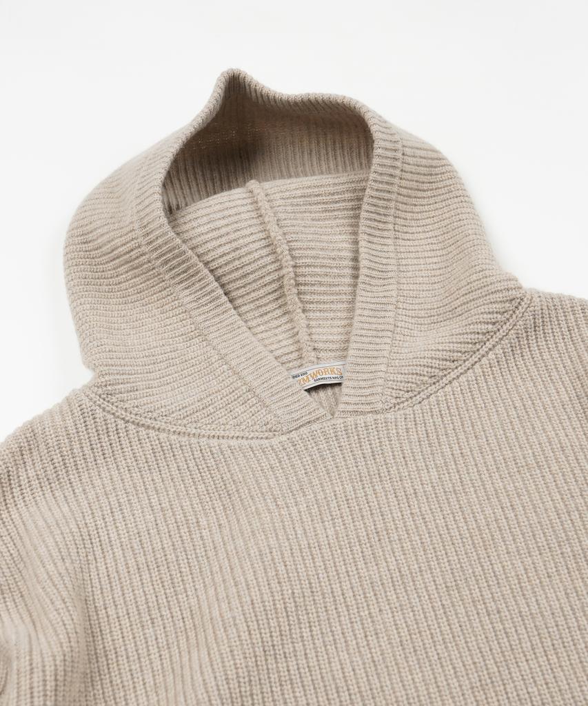 FRIZMWORKS Kangaroo Knit Pullover Hoody _ Oatmeal