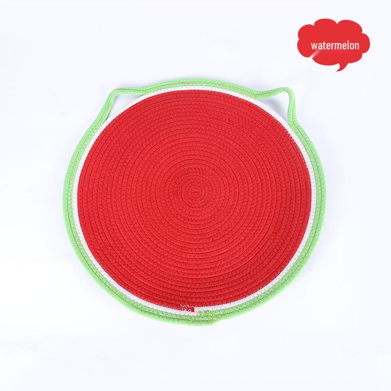 

Cat Scratch Pad: Soft Cotton Fruit-Shaped Mat for Autumn & Winter - Moisture-Proof & Warm 50 cm diameter