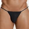 Sexy Men Thong Low-rise U-Convex T-String Style Breathable Underwear Free Movement Solid