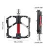 Aluminum Alloys Bicycles Flat Pedal Cycling Platform Pedal for Road Foldings Bicycles