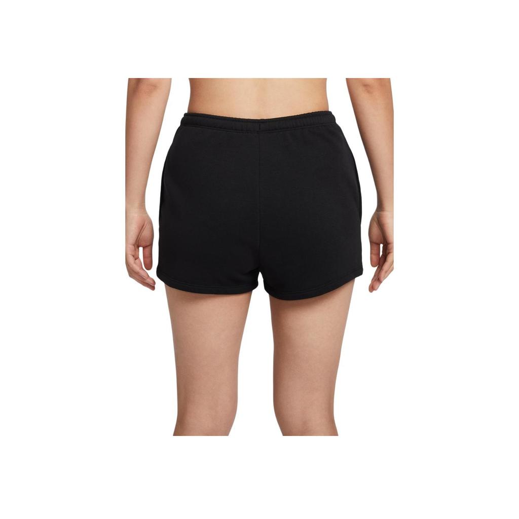 Nike High Waist Slim Fit Solid Color Sports Shorts Women shorts Black FN2456-010