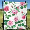 1pc Blanket with vintage floral pattern - Polyester fabric, machine washable, perfect for sofa, bed, office and travel
