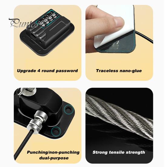 Blokada drzwi lodówki i zamrażarki z hasłem Regulowana konstrukcja Montaż bez użycia narzędzi Łatwa konfiguracja Blokada drzwi lodówki zabezpieczona przed dziećmi