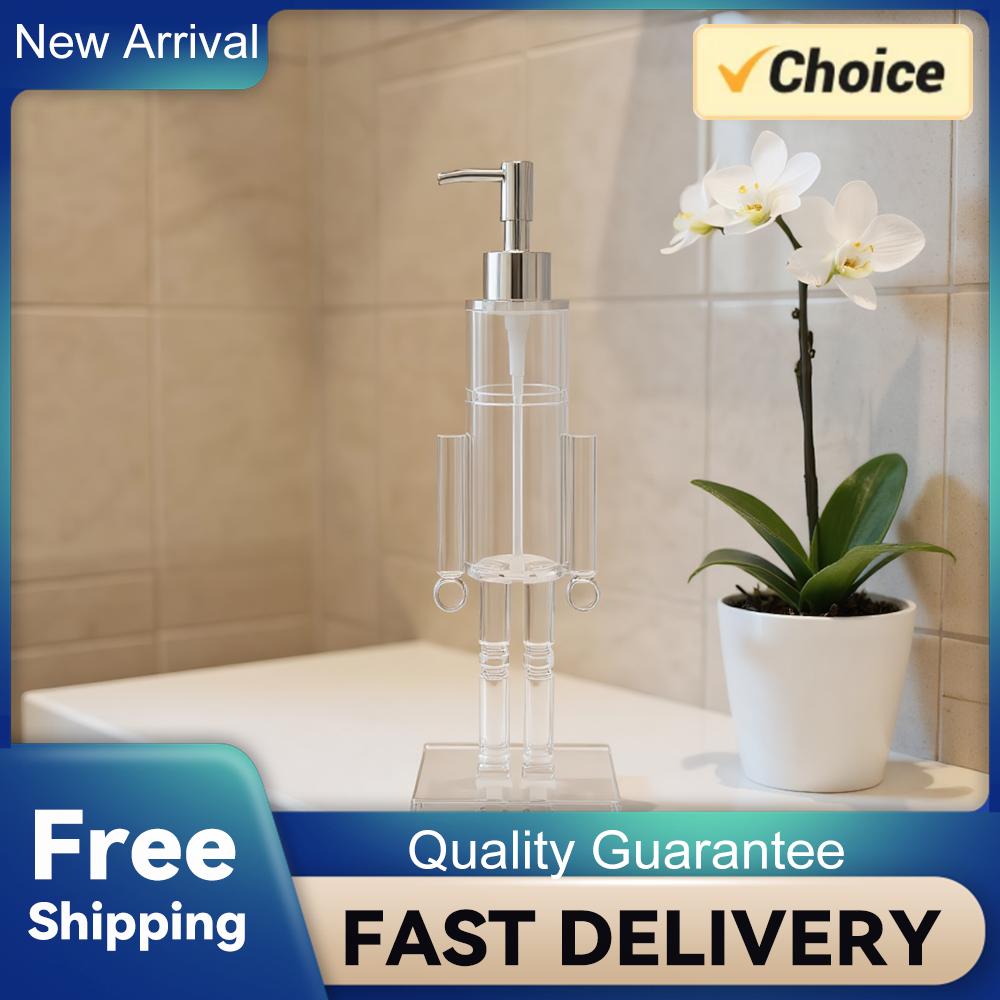 Nutcracker Soap Dispenser Transparent Festive Wash Liquid Lotion Pump Bathroom Lotion Dispenser for Home Kitchen China Mainland