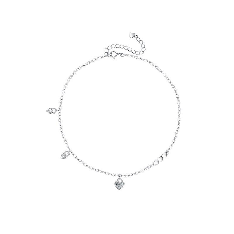 Designer Jewelry 925 Sterling Silver Heart Bracelets For Women Ladies Lucky Wedding Party Wholesalea Jewellery Money 925