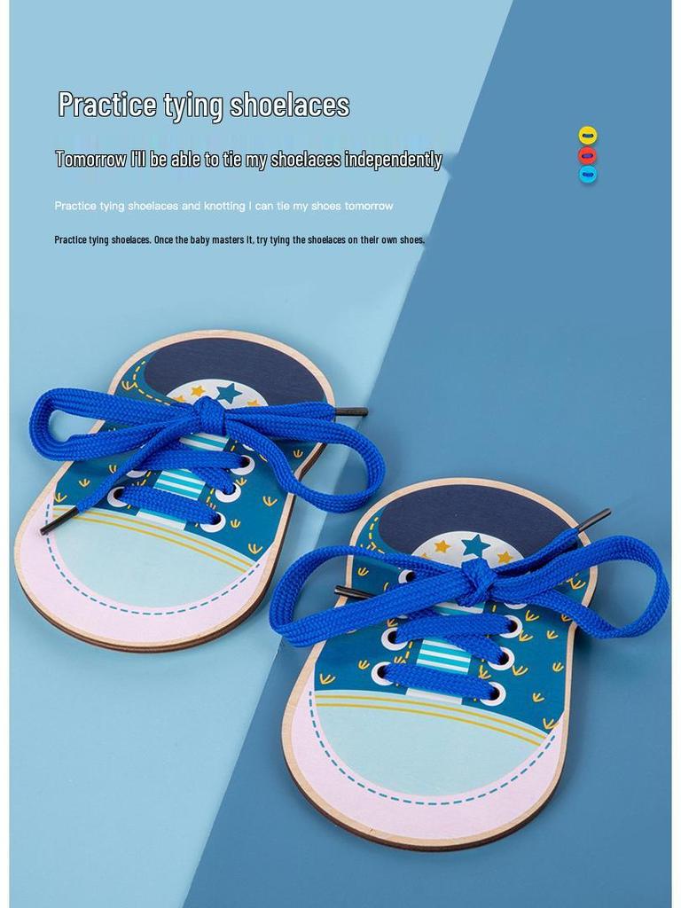 Wooden Button Threading Toy for Kindergarten – Enhances Hand-Eye Coordination and Life Skills