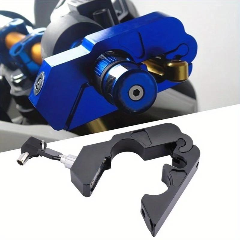 1pc Outdoor Safety Locks Motorcycle Handlebar Grip Street Security It Scooter Atv Dirt Bikes Auto Helmet Lock